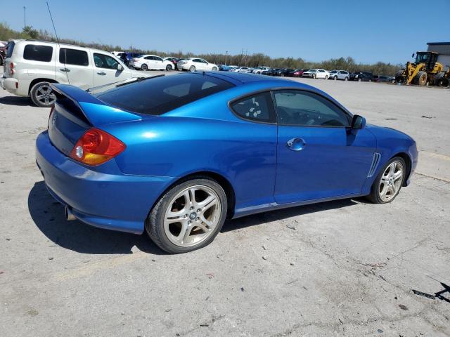 KMHHN65F24U115049 - 2004 HYUNDAI TIBURON GT BLUE photo 3