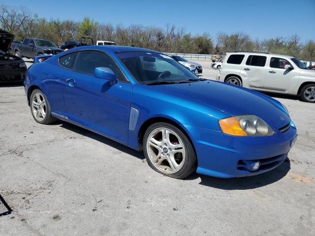 KMHHN65F24U115049 - 2004 HYUNDAI TIBURON GT BLUE photo 4