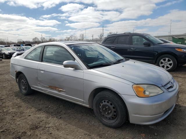 1HGEM22921L069579 - 2001 HONDA CIVIC SI GRAY photo 4