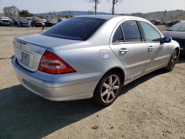 WDBRF40J33A478626 - 2003 MERCEDES-BENZ C 230K SPORT SEDAN SILVER photo 3