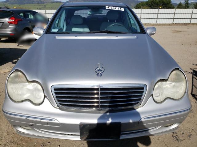 WDBRF40J33A478626 - 2003 MERCEDES-BENZ C 230K SPORT SEDAN SILVER photo 5