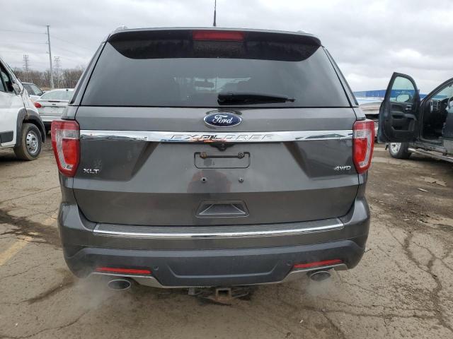 1FM5K8D80JGC40412 - 2018 FORD EXPLORER XLT CHARCOAL photo 6