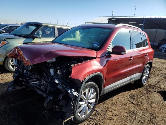 WVGBV7AX2BW000124 - 2011 VOLKSWAGEN TIGUAN S RED photo 1