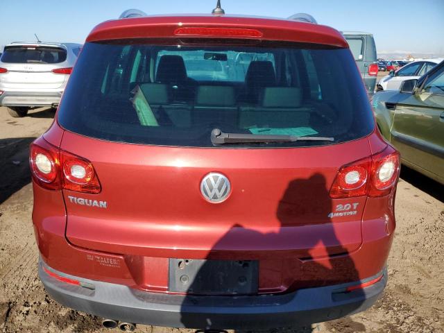 WVGBV7AX2BW000124 - 2011 VOLKSWAGEN TIGUAN S RED photo 6