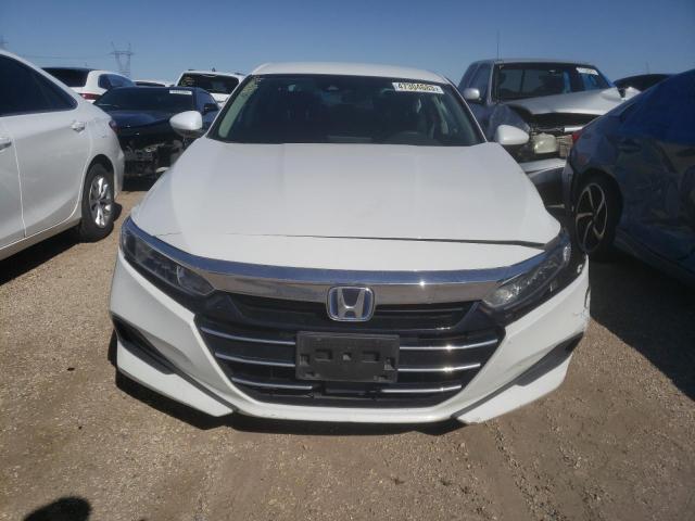 1HGCV3F10MA011582 - 2021 HONDA ACCORD HYBRID WHITE photo 5