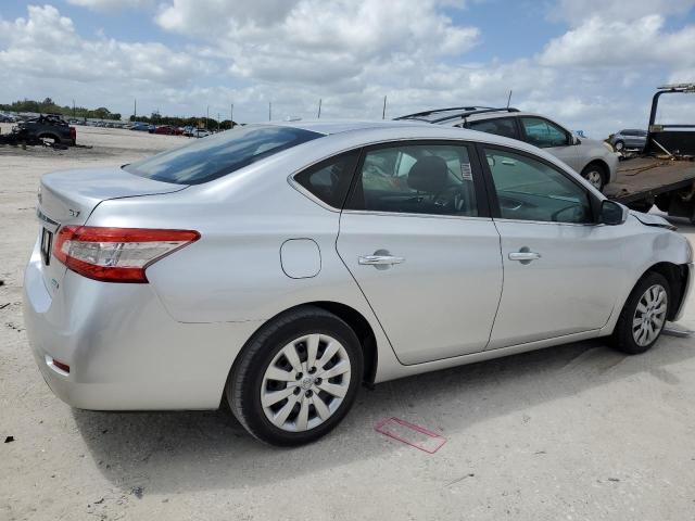 3N1AB7AP6DL710227 - 2013 NISSAN SENTRA S SILVER photo 3