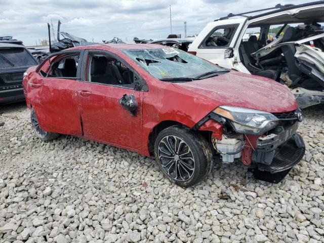 2T1BURHE0GC507126 - 2016 TOYOTA COROLLA L RED photo 4