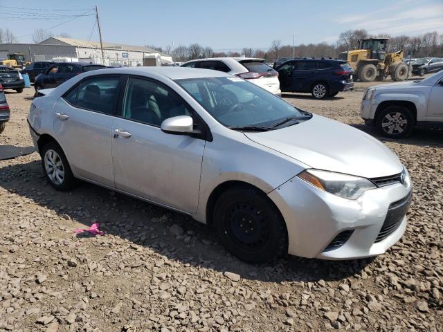 2T1BURHE9GC537421 - 2016 TOYOTA COROLLA L SILVER photo 4