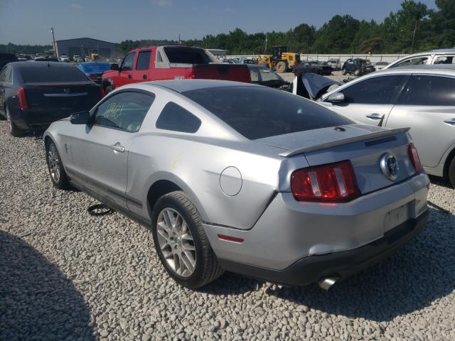 1ZVBP8AM1C5209854 - 2012 FORD MUSTANG SILVER photo 3