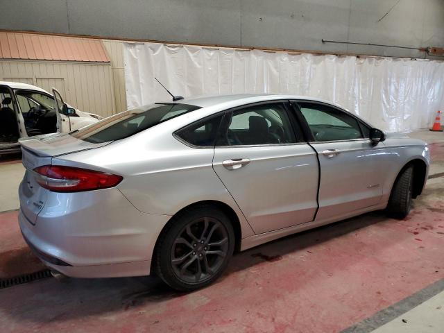 3FA6P0LU9JR241812 - 2018 FORD FUSION SE HYBRID SILVER photo 3