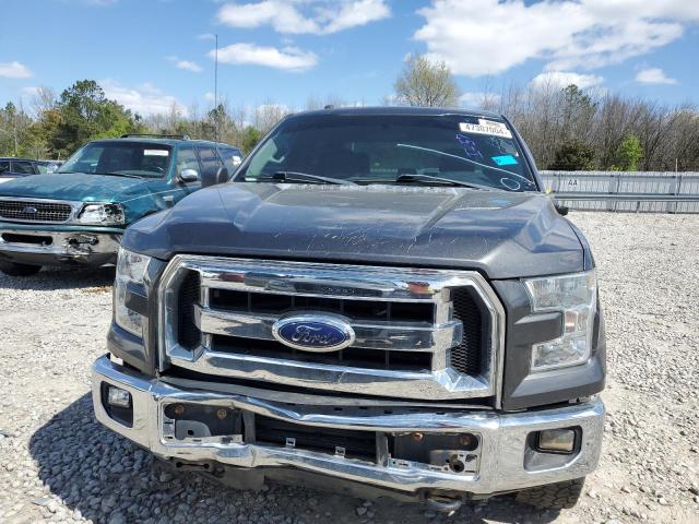 1FTEW1EP1GFA23956 - 2016 FORD F150 SUPERCREW GRAY photo 5