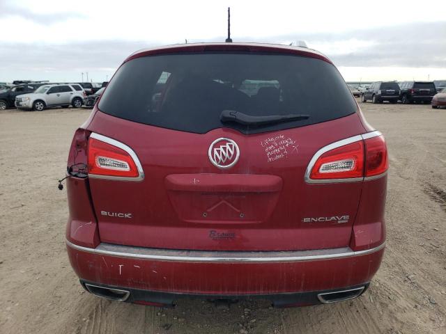5GAKVBKDXEJ178474 - 2014 BUICK ENCLAVE RED photo 6