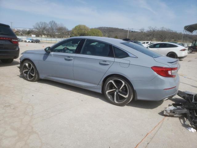 1HGCV1F34MA000400 - 2021 HONDA ACCORD SPORT GRAY photo 2