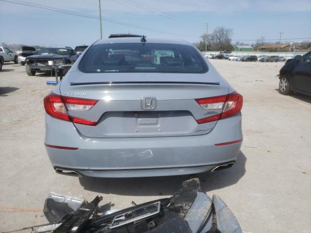 1HGCV1F34MA000400 - 2021 HONDA ACCORD SPORT GRAY photo 6