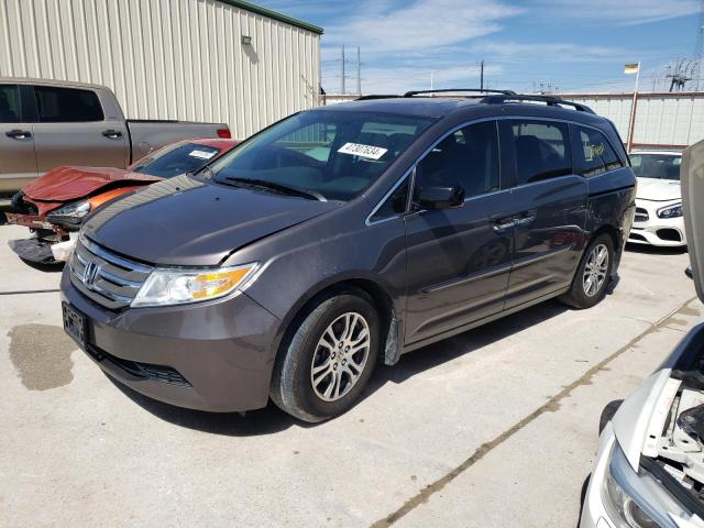 5FNRL5H63CB028482 - 2012 HONDA ODYSSEY EXL GRAY photo 1