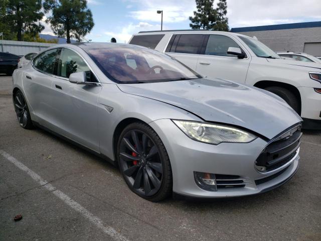 5YJSA1CP6DFP10404 - 2013 TESLA MODEL S 银色 照片 4