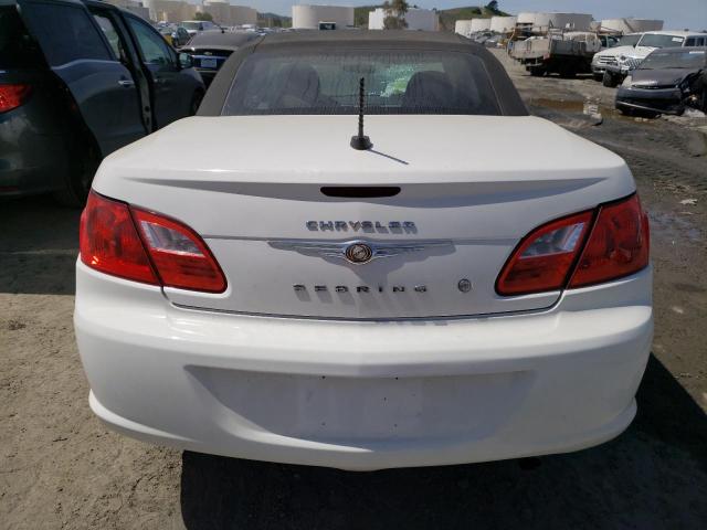 1C3BC5ED0AN165063 - 2010 CHRYSLER SEBRING TOURING WHITE photo 6