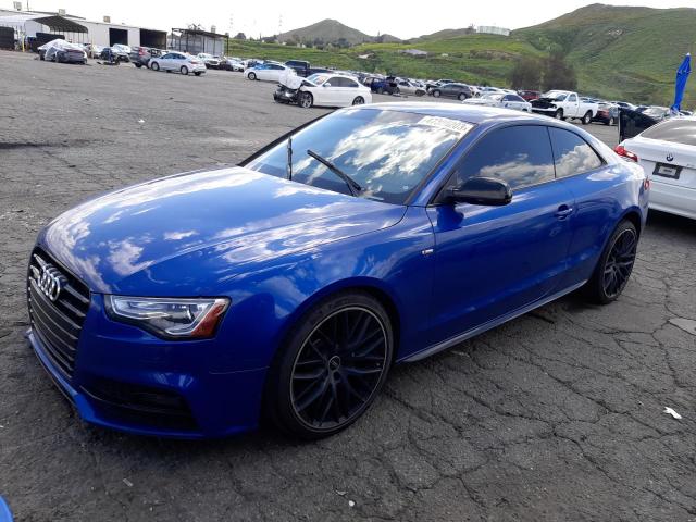 WAUD2AFR3HA001251 - 2017 AUDI A5 SPORT BLUE photo 1