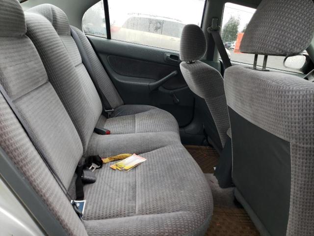 2HGEJ6613YH539050 - 2000 HONDA CIVIC BASE SILVER photo 10