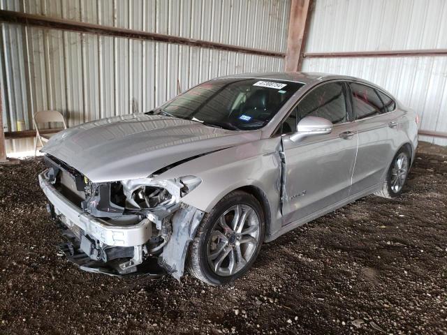 3FA6P0RU3KR141066 - 2019 FORD FUSION TITANIUM SILVER photo 1