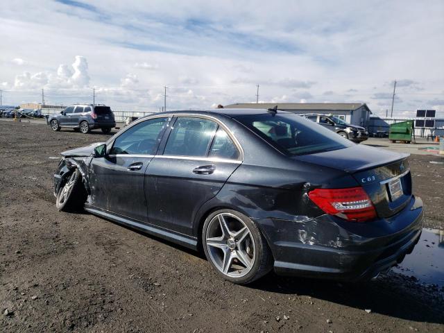 WDDGF7HB3CA685241 - 2012 MERCEDES-BENZ C 63 AMG BLACK photo 2