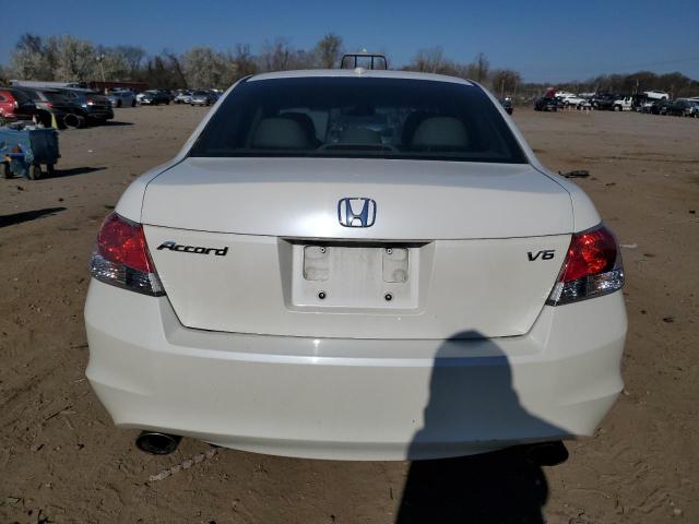 5KBCP3F89AB001630 - 2010 HONDA ACCORD EXL WHITE photo 6