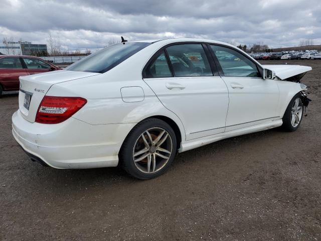 WDDGF8AB8DG109403 - 2013 MERCEDES-BENZ C 300 4MATIC WHITE photo 3