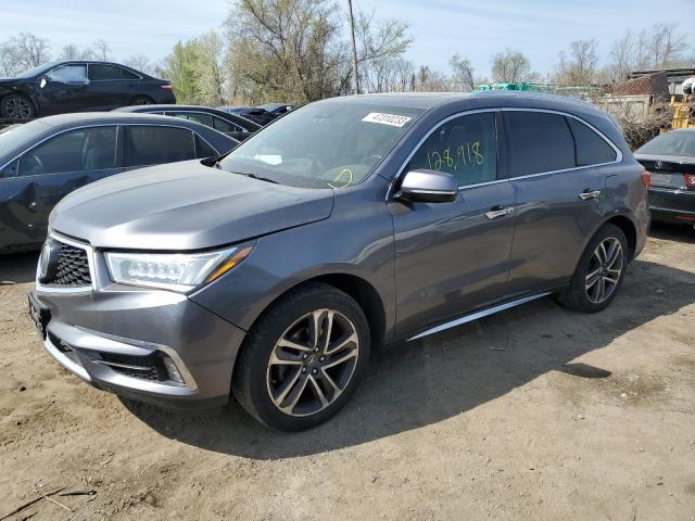 5FRYD4H90HB017104 - 2017 ACURA MDX ADVANCE GRAY photo 1