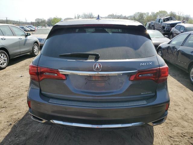 5FRYD4H90HB017104 - 2017 ACURA MDX ADVANCE GRAY photo 6