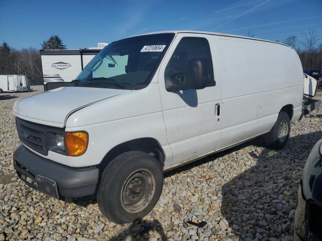 1FTNE14W47DB46321 - 2007 FORD ECONOLINE E150 VAN WHITE photo 1