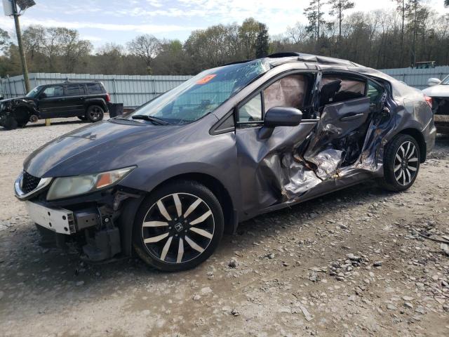 19XFB2F96FE014975 - 2015 HONDA CIVIC EXL ნაცრისფერი ფოტო 1