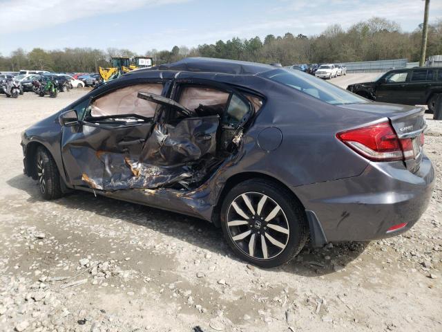 19XFB2F96FE014975 - 2015 HONDA CIVIC EXL ნაცრისფერი ფოტო 2