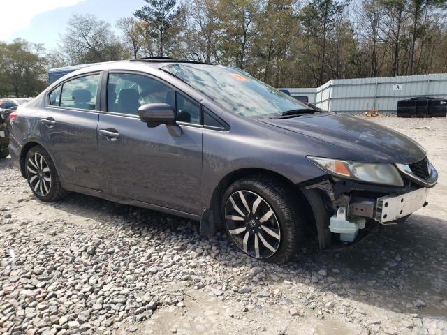 19XFB2F96FE014975 - 2015 HONDA CIVIC EXL ნაცრისფერი ფოტო 4