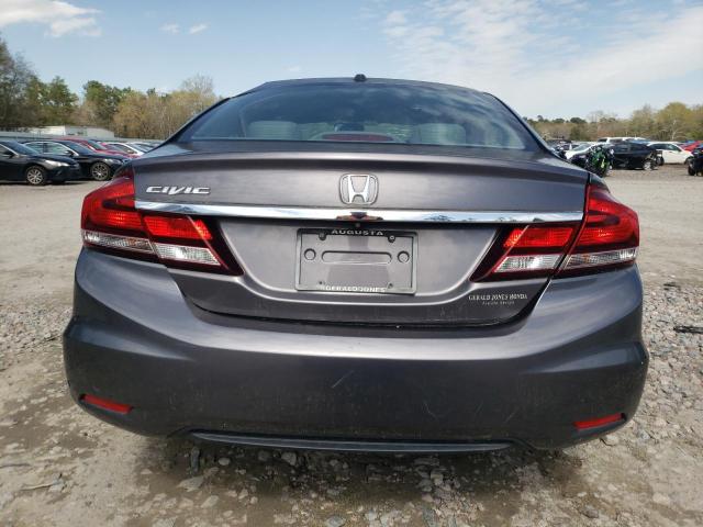 19XFB2F96FE014975 - 2015 HONDA CIVIC EXL ნაცრისფერი ფოტო 6