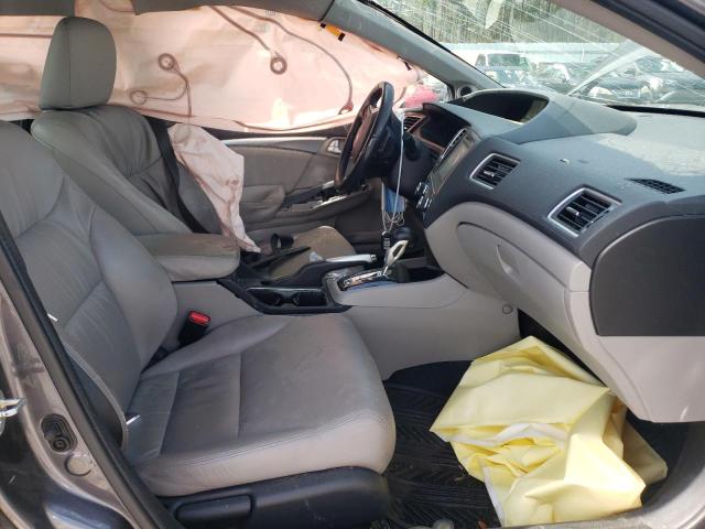 19XFB2F96FE014975 - 2015 HONDA CIVIC EXL ნაცრისფერი ფოტო 7