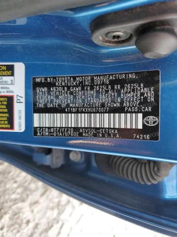 4T1BF1FKXHU670077 - 2017 TOYOTA CAMRY LE BLUE photo 13