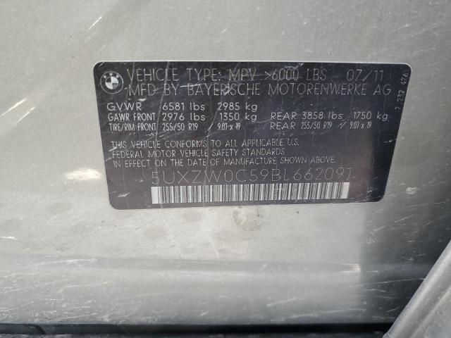 5UXZW0C59BL662091 - 2011 BMW X5 XDRIVE35D BEIGE photo 13