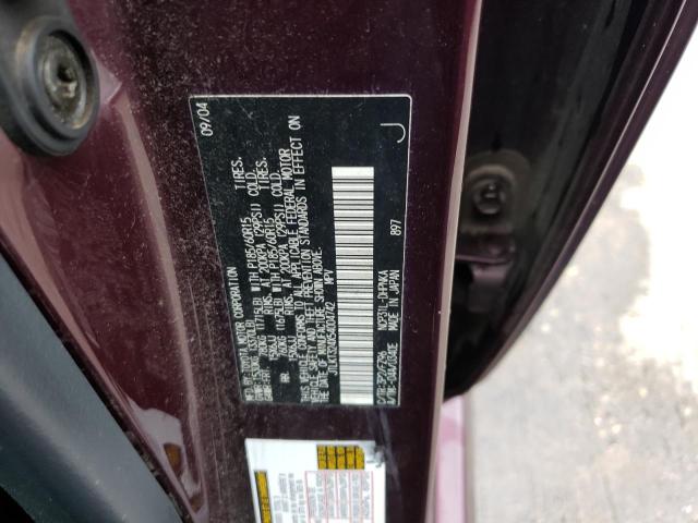 JTLKT324X54004742 - 2005 TOYOTA SCION XB 紫色 照片 12