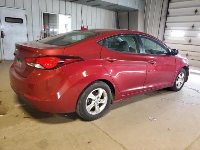 5NPDH4AE0EH535304 - 2014 HYUNDAI ELANTRA SE RED photo 3