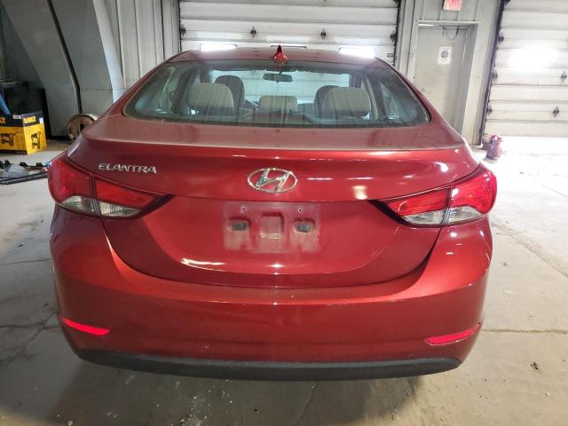 5NPDH4AE0EH535304 - 2014 HYUNDAI ELANTRA SE RED photo 6