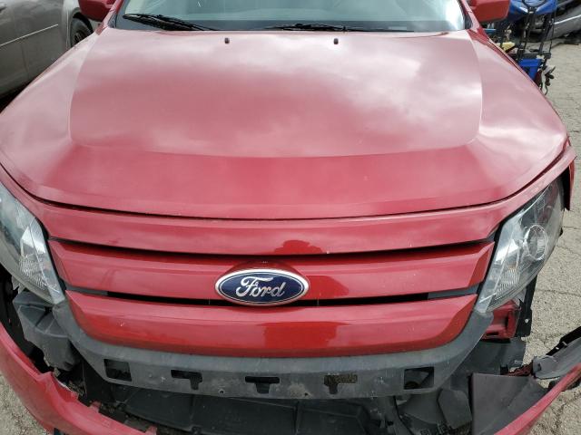 3FAHP0HG0CR390852 - 2012 FORD FUSION SE RED photo 11