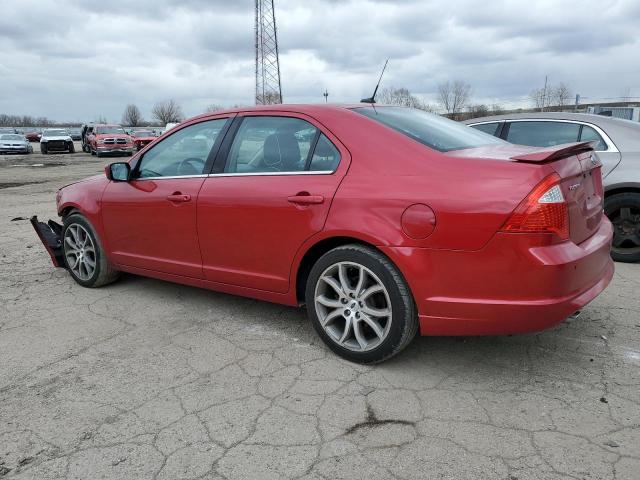 3FAHP0HG0CR390852 - 2012 FORD FUSION SE RED photo 2