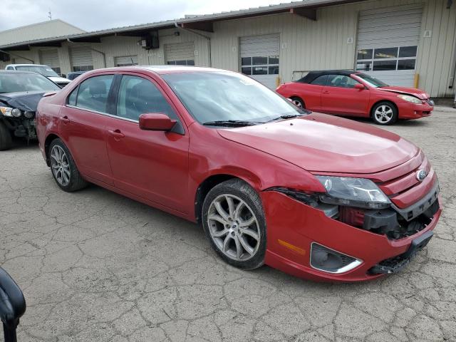 3FAHP0HG0CR390852 - 2012 FORD FUSION SE RED photo 4