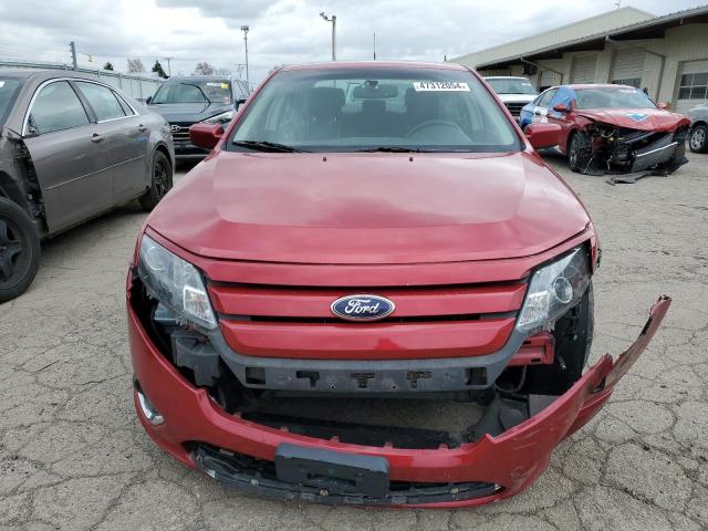 3FAHP0HG0CR390852 - 2012 FORD FUSION SE RED photo 5