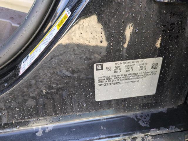 1G11C5SL5EF195655 - 2014 CHEVROLET MALIBU 1LT Қара фото 12