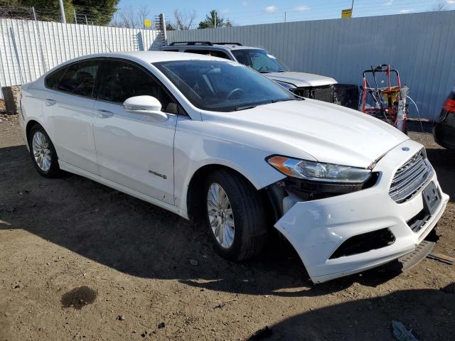 3FA6P0LU7DR328046 - 2013 FORD FUSION SE HYBRID WHITE photo 4