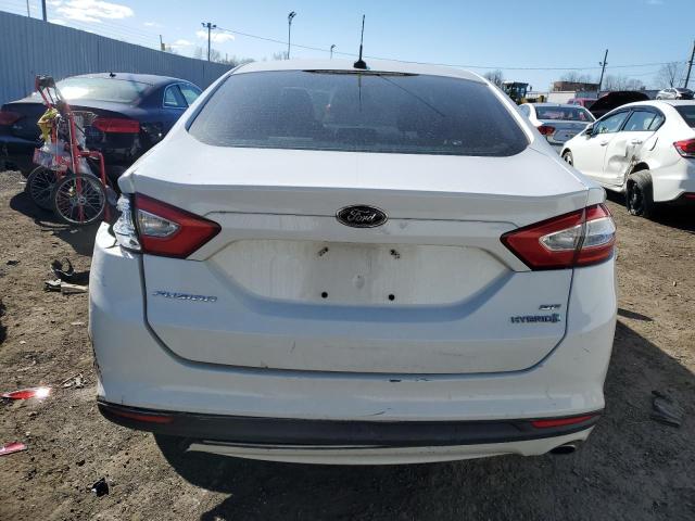 3FA6P0LU7DR328046 - 2013 FORD FUSION SE HYBRID WHITE photo 6