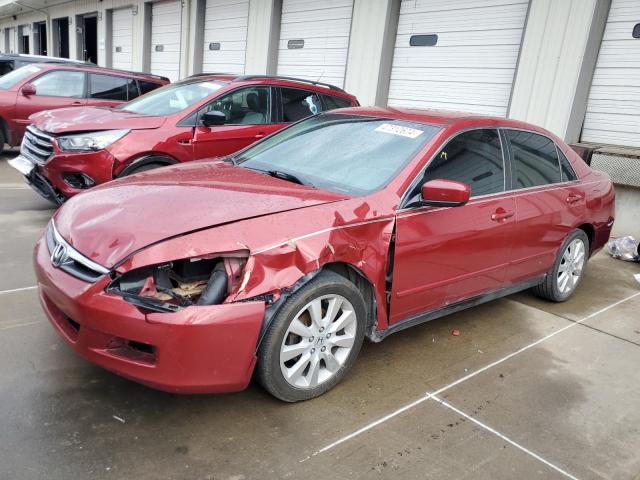 1HGCM66427A058227 - 2007 HONDA ACCORD SE RED photo 1