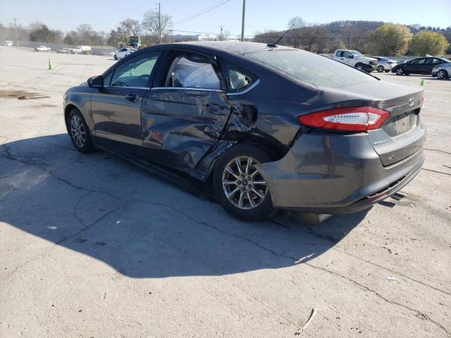 3FA6P0G70FR274452 - 2015 FORD FUSION S GRAY photo 2