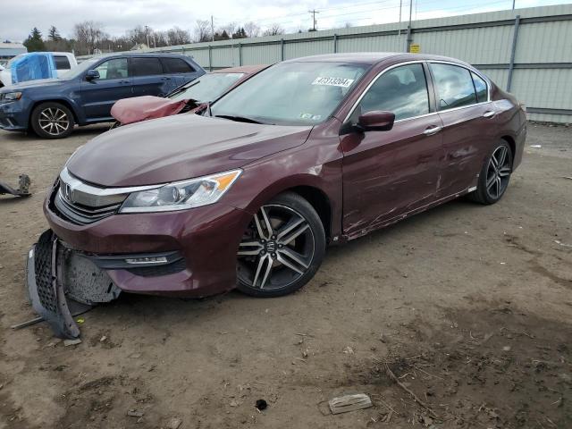 1HGCR2F57HA308307 - 2017 HONDA ACCORD SPORT BURGUNDY photo 1